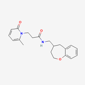 molecular formula C20H24N2O3 B5669667 3-(6-methyl-2-oxopyridin-1(2H)-yl)-N-(2,3,4,5-tetrahydro-1-benzoxepin-4-ylmethyl)propanamide 