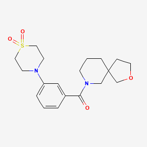 7-[3-(1,1-dioxidothiomorpholin-4-yl)benzoyl]-2-oxa-7-azaspiro[4.5]decane