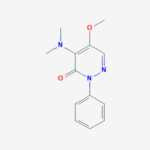 molecular formula C13H15N3O2 B5669702 4-(dimethylamino)-5-methoxy-2-phenyl-3(2H)-pyridazinone 
