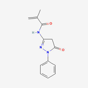 2-methyl-N-(5-oxo-1-phenyl-4,5-dihydro-1H-pyrazol-3-yl)acrylamide
