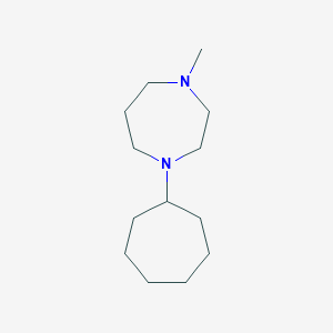 molecular formula C13H26N2 B5669724 1-cycloheptyl-4-methyl-1,4-diazepane 