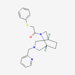 (1S*,5R*)-6-[(phenylthio)acetyl]-3-(2-pyridinylmethyl)-3,6-diazabicyclo[3.2.2]nonane