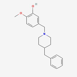 5-[(4-benzyl-1-piperidinyl)methyl]-2-methoxyphenol