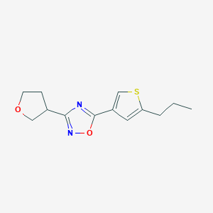5-(5-propyl-3-thienyl)-3-(tetrahydrofuran-3-yl)-1,2,4-oxadiazole