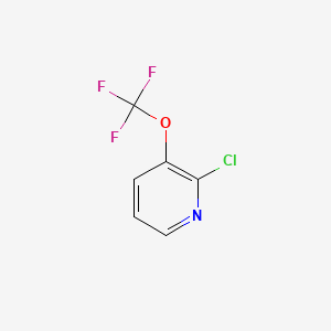molecular formula C6H3ClF3NO B566986 2-Chloro-3-(trifluoromethoxy)pyridine CAS No. 1206980-39-3