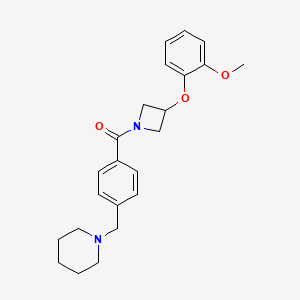 1-(4-{[3-(2-methoxyphenoxy)-1-azetidinyl]carbonyl}benzyl)piperidine