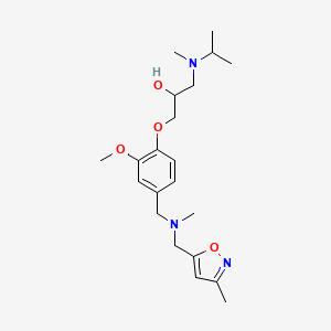1-[isopropyl(methyl)amino]-3-[2-methoxy-4-({methyl[(3-methyl-5-isoxazolyl)methyl]amino}methyl)phenoxy]-2-propanol