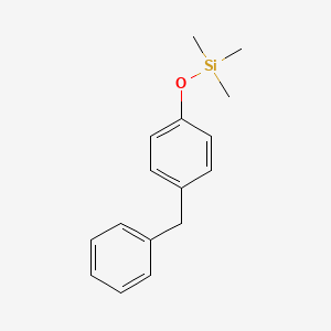 molecular formula C16H20OSi B566990 (4-Benzylphenoxy)(trimethyl)silane CAS No. 1262139-41-2