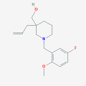molecular formula C17H24FNO2 B5669922 [3-allyl-1-(5-fluoro-2-methoxybenzyl)-3-piperidinyl]methanol 
