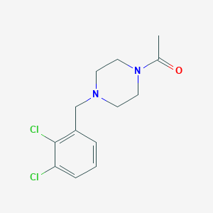 molecular formula C13H16Cl2N2O B5669931 1-acetyl-4-(2,3-dichlorobenzyl)piperazine 