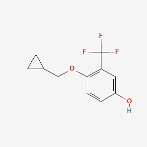 B566994 4-(Cyclopropylmethoxy)-3-(trifluoromethyl)phenol CAS No. 1243463-05-9