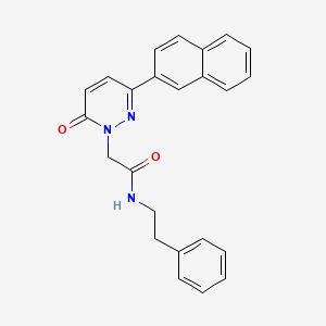 2-(3-(naphthalen-2-yl)-6-oxopyridazin-1(6H)-yl)-N-phenethylacetamide