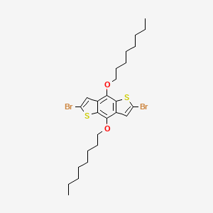 B567006 2,6-Dibromo-4,8-bis(octyloxy)benzo[1,2-b:4,5-b']dithiophene CAS No. 1294515-75-5
