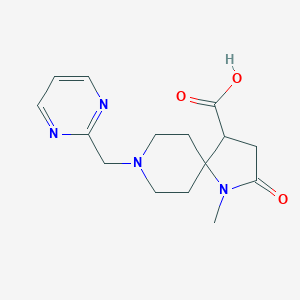 molecular formula C15H20N4O3 B5670071 1-methyl-2-oxo-8-(2-pyrimidinylmethyl)-1,8-diazaspiro[4.5]decane-4-carboxylic acid 