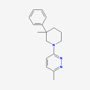 molecular formula C17H21N3 B5670072 3-methyl-6-(3-methyl-3-phenylpiperidin-1-yl)pyridazine 