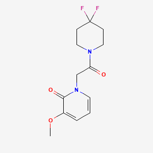 molecular formula C13H16F2N2O3 B5670077 1-[2-(4,4-difluoropiperidin-1-yl)-2-oxoethyl]-3-methoxypyridin-2(1H)-one 