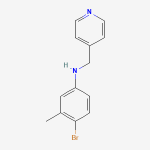 molecular formula C13H13BrN2 B5670084 (4-bromo-3-methylphenyl)(4-pyridinylmethyl)amine 