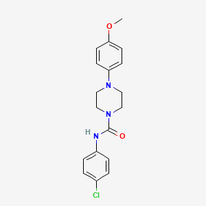 molecular formula C18H20ClN3O2 B5670087 N-(4-chlorophenyl)-4-(4-methoxyphenyl)-1-piperazinecarboxamide 