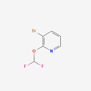molecular formula C6H4BrF2NO B567009 3-Bromo-2-(difluoromethoxy)pyridine CAS No. 1214345-30-8