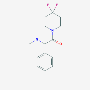 molecular formula C16H22F2N2O B5670122 2-(4,4-difluoro-1-piperidinyl)-N,N-dimethyl-1-(4-methylphenyl)-2-oxoethanamine 