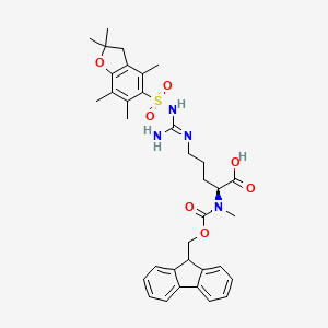molecular formula C35H42N4O7S B567014 Fmoc-N-Me-Arg(Pbf)-OH CAS No. 913733-27-4