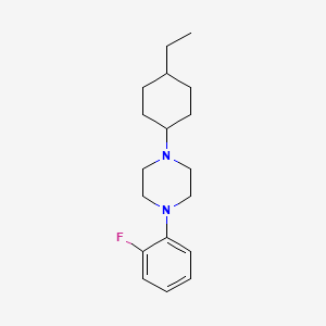 molecular formula C18H27FN2 B5670140 1-(4-ethylcyclohexyl)-4-(2-fluorophenyl)piperazine 