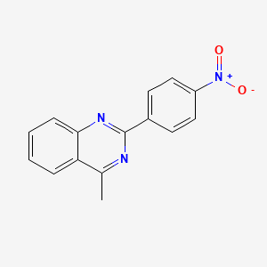 molecular formula C15H11N3O2 B5670156 4-甲基-2-(4-硝基苯基)喹唑啉 