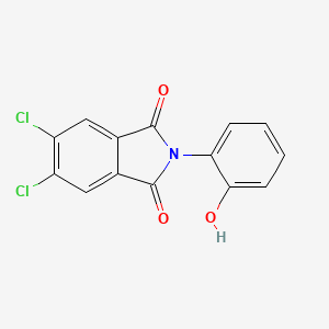 molecular formula C14H7Cl2NO3 B5670168 5,6-dichloro-2-(2-hydroxyphenyl)-1H-isoindole-1,3(2H)-dione 