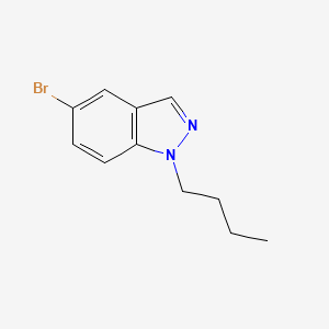 molecular formula C11H13BrN2 B567018 5-Bromo-1-butyl-1H-indazole CAS No. 1280786-85-7