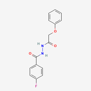 4-fluoro-N'-(phenoxyacetyl)benzohydrazide