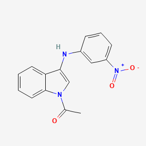 molecular formula C16H13N3O3 B5670240 1-acetyl-N-(3-nitrophenyl)-1H-indol-3-amine 