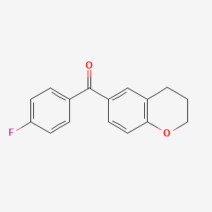 3,4-dihydro-2H-chromen-6-yl(4-fluorophenyl)methanone