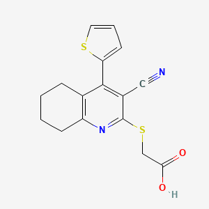 {[3-cyano-4-(2-thienyl)-5,6,7,8-tetrahydro-2-quinolinyl]thio}acetic acid