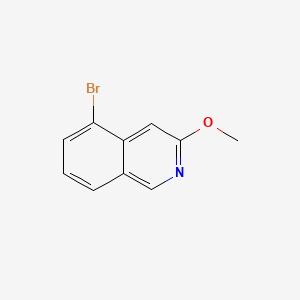 molecular formula C10H8BrNO B567034 5-Bromo-3-methoxyisoquinoline CAS No. 1330750-62-3