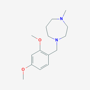 molecular formula C15H24N2O2 B5670377 1-(2,4-dimethoxybenzyl)-4-methyl-1,4-diazepane 