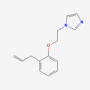 molecular formula C14H16N2O B5670406 1-[2-(2-allylphenoxy)ethyl]-1H-imidazole 