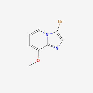 molecular formula C8H7BrN2O B567045 3-ブロモ-8-メトキシイミダゾ[1,2-a]ピリジン CAS No. 1263059-24-0