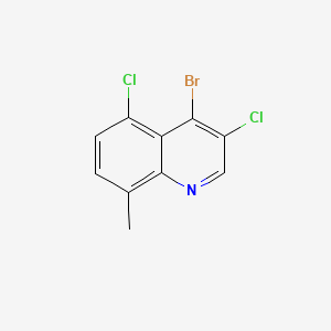 molecular formula C10H6BrCl2N B567047 4-Bromo-3,5-dichloro-8-methylquinoline CAS No. 1208465-17-1