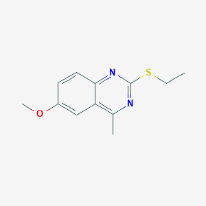 2-(ethylthio)-6-methoxy-4-methylquinazoline