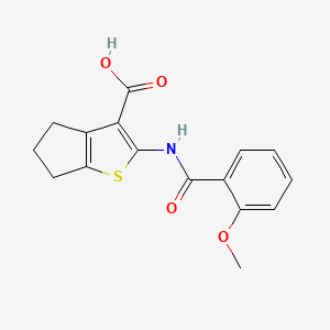 2-[(2-methoxybenzoyl)amino]-5,6-dihydro-4H-cyclopenta[b]thiophene-3-carboxylic acid