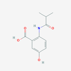 molecular formula C11H13NO4 B5670512 5-hydroxy-2-(isobutyrylamino)benzoic acid CAS No. 6097-11-6