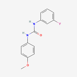 molecular formula C14H13FN2O2 B5670538 N-(3-fluorophenyl)-N'-(4-methoxyphenyl)urea 