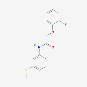 2-(2-fluorophenoxy)-N-[3-(methylthio)phenyl]acetamide