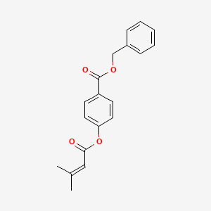 benzyl 4-[(3-methyl-2-butenoyl)oxy]benzoate