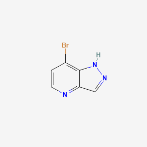 molecular formula C6H4BrN3 B567061 7-溴-1H-吡唑并[4,3-b]吡啶 CAS No. 1256806-33-3
