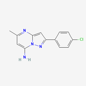 2-(4-chlorophenyl)-5-methylpyrazolo[1,5-a]pyrimidin-7-amine