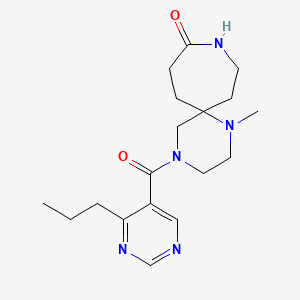 1-methyl-4-[(4-propyl-5-pyrimidinyl)carbonyl]-1,4,9-triazaspiro[5.6]dodecan-10-one