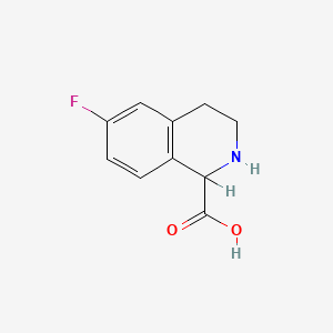 B567066 6-Fluoro-1,2,3,4-tetrahydroisoquinoline-1-carboxylic acid CAS No. 1260641-86-8