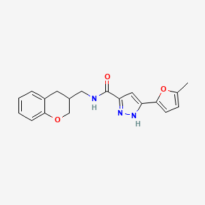 N-(3,4-dihydro-2H-chromen-3-ylmethyl)-3-(5-methyl-2-furyl)-1H-pyrazole-5-carboxamide