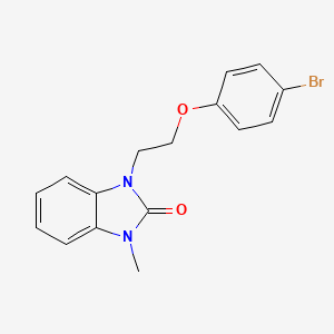 1-[2-(4-bromophenoxy)ethyl]-3-methyl-1,3-dihydro-2H-benzimidazol-2-one